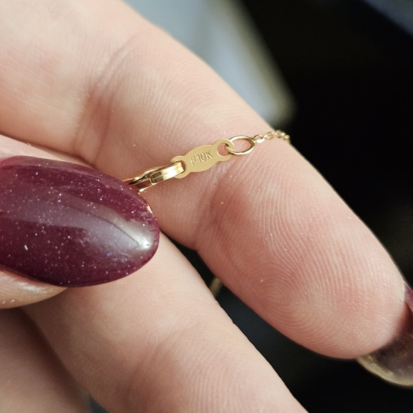 10k opal necklace - AMAZING COLORS! Rose gold. You don't see that often! There's - Picture 5 of 10